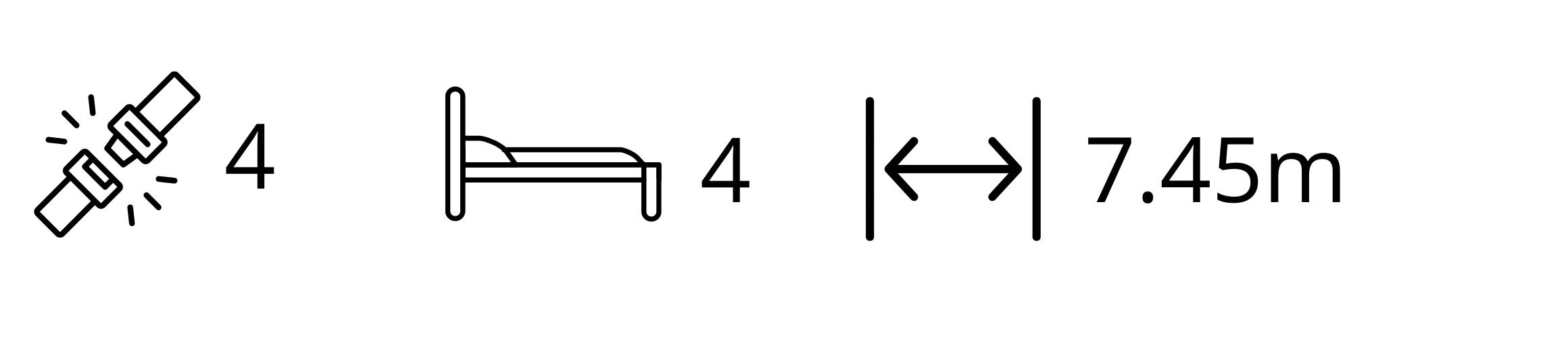 Roller Team Zefiro matkaauto mõõdud