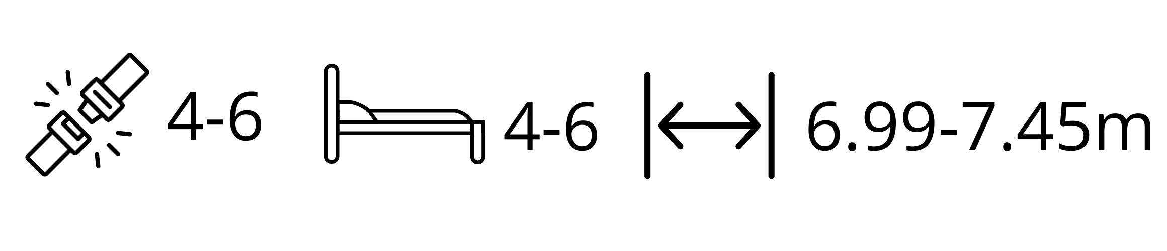 Roller Team Kronos matkaauto mõõdud